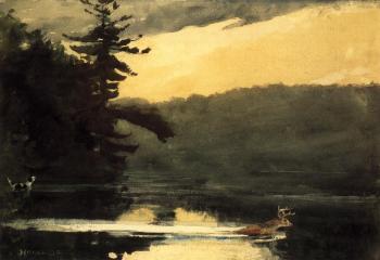溫斯洛 荷默 Deer in the Adirondacks 溫斯洛 荷默 Deer in the Adirondacks